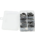 Half Moon Keys Set Carbon Steel Keyway And Key Stock Kit With Storage Box open showing 80-piece assortment for automotive use