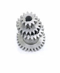 2 Speed Hi Low Metal Double Gear Set For CJ0618 Series Mini Lathe Metal Cutting Machine Durable 45 Carbon Steel Module M2.25 Precision Gearing For DIY Shop Projects, stacked gears