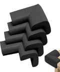 Built Different Rubber Bed Frame Corner Guards Set Of Four For Baby Proofing Nursery Edge Bumpers Soft Closed Cell Foam protectors in black.