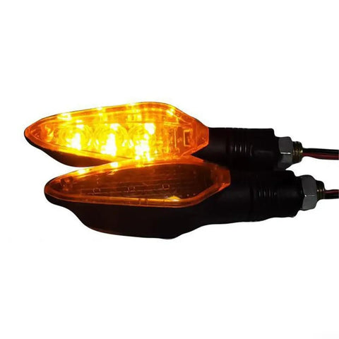 Must-Have E-Bike Tail Light With Bright 36V To 72V LED Turn Signals And Brake Lamp For Ultimate Night Ride Safety And High Visibility On The Street amber ABS pair with wires