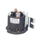 Heavy Duty 12V 24V 48V Electric Forklift Relay Start Switch DC Contactor For Cart Tailboard showing black contactor with copper terminals.