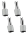 Potentiometer Extension Knobs 25mm Plastic 4 Pack For Mixers Audio Consoles And Electric Guitars Gear No Slip Grip Shaft Extensions For 6mm Pot Shafts Durable Easy Access Long Lasting, 4 white knobs