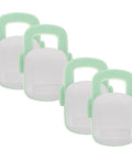 4 Pack Kid-Proof Cabinet Locks For Kitchen Appliances And Ovens, light green sturdy ABS safety latches
