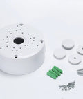 Weatherproof Bullet Security Camera Junction Box Mount Bracket For Indoor Outdoor Use with mounting screws and caps
