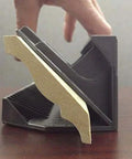 Yellow Crown Molding Cutting Jig With Protractor Four Easy Steps To Perfect Mitered Corners Eliminate Trial And Error