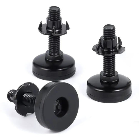 Rock Solid Adjustable Sofa Feet And Furniture Levelers Heavy Duty Leg Supports for Couches And Tables, 10 Pack black stabilizers