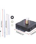 Quartz Wall Clock Movement Replacement Kit With Silent Mechanism And Hands For Easy DIY Clock Repair, Precise Watchmaker Accuracy