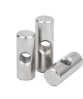 Assorted Furniture Barrel Nuts And Slotted Cross Dowels Kit Must Have With Silver Thumb Screws 5 Pcs For Secure Bolt Connections