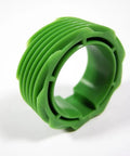9 Tooth Speedometer Drive Gear For GM Turbo 350 Transmission, 1.86 Inch OD Green CT2818 Gear, close-up view