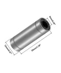LM6LUU Double Rubber Sealed Linear Ball Bearings 6MM Bore slick gliding rod bushings, 12mm diameter, 35mm length, heavy duty design.