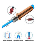 All Metal Bimetal Heat Break Upgrade For 3D Printers Titanium Copper Throat For Fast Heat Transfer Dope Performance Ender 3 V2 Neo Ender 3 Neo CR 6 Max CR 5 Pro And CR10 Series Hotend Component, titanium copper tube with dimensions