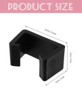 4 Pack Sofa Connector Clips For Sectionals And Rattan Chairs, Easy To Use Plastic Furniture Fasteners size measurements shown