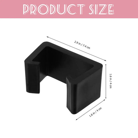 4 Pack Sofa Connector Clips For Sectionals And Rattan Chairs, Easy To Use Plastic Furniture Fasteners size measurements shown