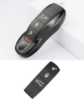 Porsche Key Fob Button Cover For Cayenne And Macan, Soft Silicone Case showing button layout and keyless entry features