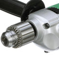 Close-up of chuck on One-Half Inch Corded Drill With Nine Amp Motor Built To Last Variable Speed Trigger 0 To 850 RPM Form-Fit