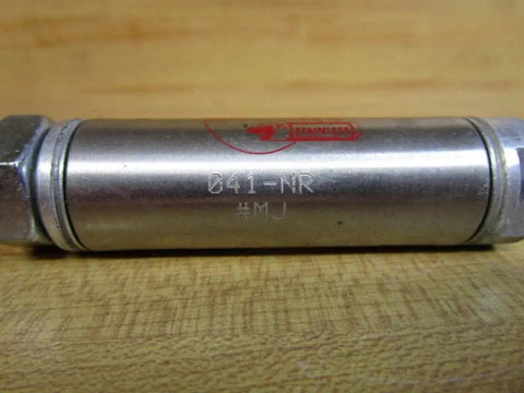 Reliable Rock Solid Single Acting Pneumatic Cylinder With A 3/4 Inch Bore And One Inch Stroke Offering True Blue Hex Rod Performance For No Fuss Straight Shooting Automation