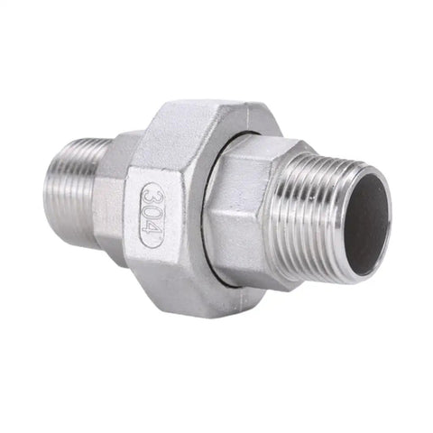 304 Stainless Steel Hose Union Connector Fitting For Home Garden Use No Tools Needed Quick And Easy Install Corrosion Resistant And Durable Fits DN65 Two And a Half Inch And Various Hose Sizes For Leak Free Connections, threaded stainless fitting