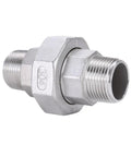 304 Stainless Steel Union Pipe Fitting Connector Adapter For Garden Hose, Easy Tool-Free Quick Twist Connection, Corrosion-Resistant Durable Hose Fitting For DN8 To DN65, 2.5 Inch Compatible, Home DIY Water Plumbing, threaded ends
