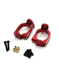 Rock Solid Metal C Hub Carrier And Caster Block Upgrade Kit For 1/10 Scale RC Cars Hella Durable Steering Parts Killer Red Aluminum Pro Racing Modifications Built Tough components including aluminum carriers and screws