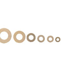 Pro-Grade Brass Flat Washer Set 360-Piece Assortment For Mechanical Maintenance M2 To M10 Sizes Reduces Friction Prevents Leakage Disperses Pressure Precounted In Separate Packages For Easy Quick Picks, assorted brass washers M2 to M10