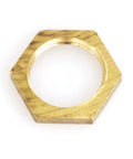 4 Pack Brass Lock Nut Fittings 1/8 NPT Female For Measuring Devices Snug Seal Durable Copper Brass Construction Easy Install Ideal For Plumbing Hydraulic And DIY Projects