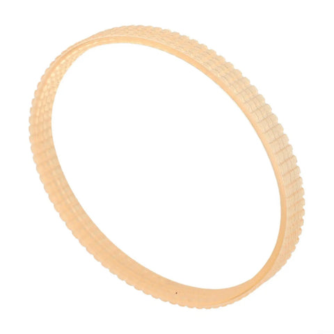 V Ribbed Drive Belt For 10-12 Inch Woodworking Band Saws Pro Grade PU Material Replacement Conveyor Belt 340mm Circumference And 10mm Wide Heavy Duty Motor Drive Accessory For Wood Cutting Machines, tan ribbed PU belt