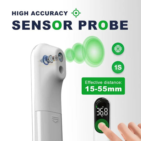 Rechargeable Non Contact Forehead Thermometer For Adults And Kids Fast Reading Touchless Medical Digital Thermometer Infrared Safe Accurate Family Friendly Easy To Use At Home Clinic Travel sensor probe display