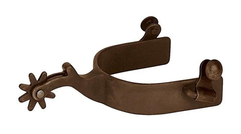 Antiqued Finish All Purpose Men's Spur With 2 Inch Shank 1 Inch Wide Band And 8 Point Rowel A Go-To Western Riding Spur For Trail Training