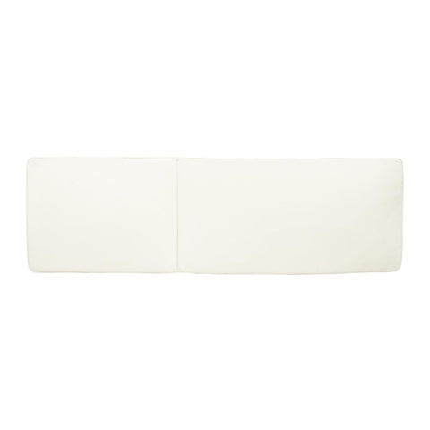Weather Resistant Chaise Lounge Cushion With Removable Cover And Safety Zipper For Patio Backyard Or Poolside Use, white cushion