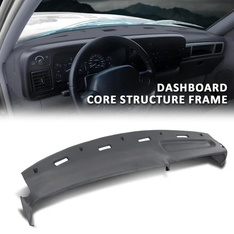 G-PLUS gray TPE dash cover for Dodge Ram 1994–1997, front interior view