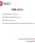 Fits list for Plug And Play Clutch Master And Slave Cylinder PreFilled With Long Hydraulic Line for Ford 5.4L V8 models.