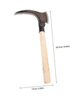Manganese Weeding Sickle Multi Functional Detachable Handle Garden Tool for Grass Cutting and Harvesting Ergonomic Design