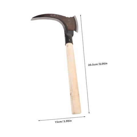 Manganese Weeding Sickle Multi Functional Detachable Handle Garden Tool for Grass Cutting and Harvesting Ergonomic Design