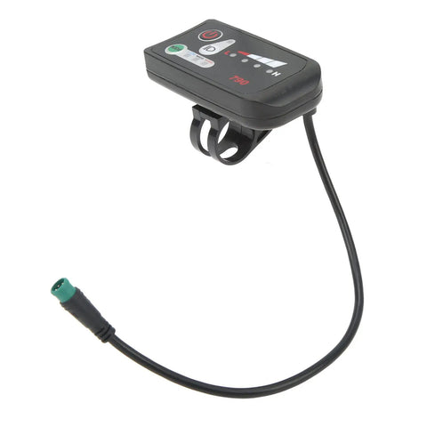 LED Display Meter For Electric Bikes 24V 36V 48V Universal Control Panel With 5 Pin Waterproof Connector Multifunctional E Bike Dashboard For Power Speed Battery Level And More