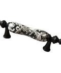 3 Inch Center To Center Ceramic Cabinet Pull Handle Porcelain Dresser Knob For Kitchen And Bathroom Hardware Durable Zinc Alloy Base
