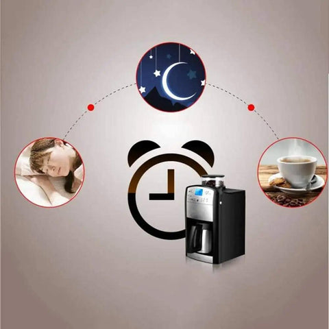 Bean To Cup Automatic Drip Coffee Machine For Home Office And Small Business Use With Stainless Steel Build 1.5L Capacity And 1000W Power