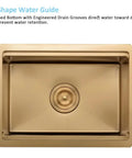 Top view of an undermount 10 inch bar sink for your wet bar 10x18 inch stainless steel 16 gauge single bowl kitchen sink with dish grid.