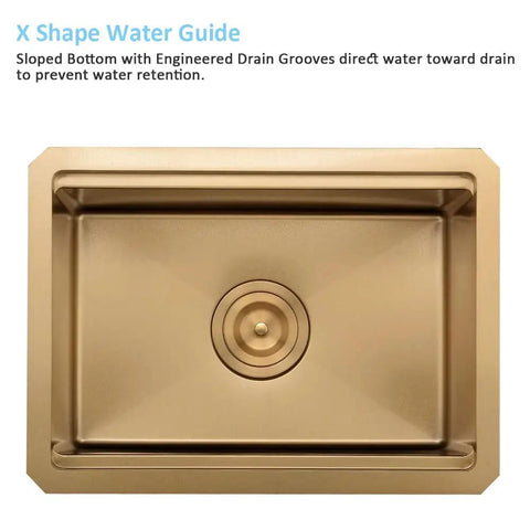 Top view of an undermount 10 inch bar sink for your wet bar 10x18 inch stainless steel 16 gauge single bowl kitchen sink with dish grid.