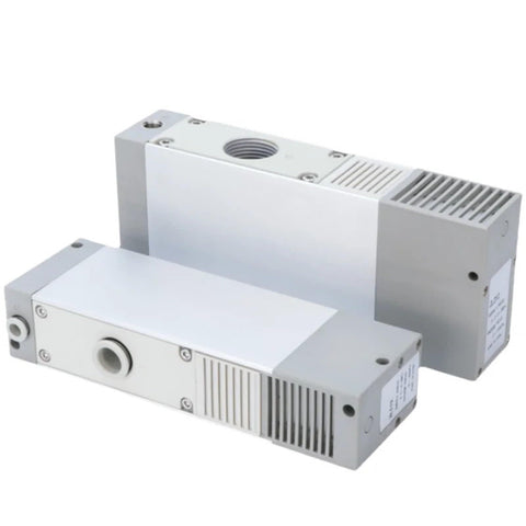 Beefed-Up High-Flow Multi-Stage Vacuum Generator With Strong Suction And Negative Pressure For Industrial Use, Model ZL112 K25LZD GN, dual units