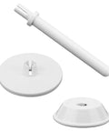3 Piece Spool Pin Cap Set With Small And Large Spool Covers And Spool Pin Quick No Fuss Replacement Parts For Everyday Home Sewing Machines Durable Spool Cap Covers That Fit Most Domestic Machines, white plastic set