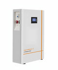 Built Tough 51.2V 100Ah LiFePO4 Lithium Battery featuring prismatic cells, compact design for off-grid applications.