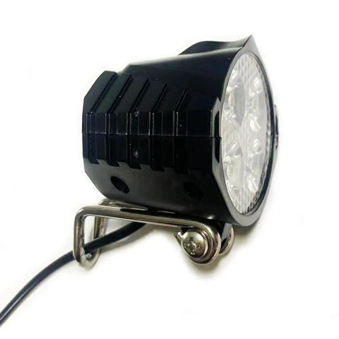 Beast Mode Bright Ebike Front Light 36V To 48V Waterproof IPX4 3W 300 Lux Night Riding Beam For Electric Bike Mountain Bike Scooter Beating The Dark With Durable Construction Wide Beam And Easy Mount
