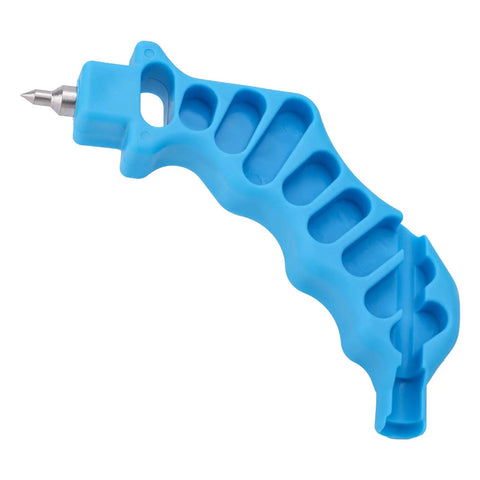 2 In 1 Drip Irrigation Hole Punch And Fitting Insertion Tool For 1/4in PE Tubing, durable blue plastic and nickel plated iron