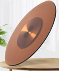 360 Degree Heavy Duty Lazy Susan Turntable For Dining Tables Tempered Glass Swivel Serving Tray displayed at an angle