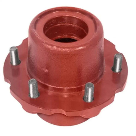 Front Wheel Hub Replacement For Tractor Models 584 585 595 674 684 685 695 784 884 885 895 995 Hydro 84 Interchangeable With 67527C91 One New Aftermarket Part That Fits Like A Dream Drop In Ready, shown in red metal