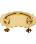 Vintage Brass Drawer Handles Two Hole for Chinese Style Furniture Bookcases Cabinets Home Decor Retro Hardware with Patina