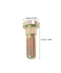 Secure Your Wheels With These 2 Pack M10 Wheel Lug Bolts Metal Studs Heavy Duty Replacement Hub Screws displayed vertically with dimensions.