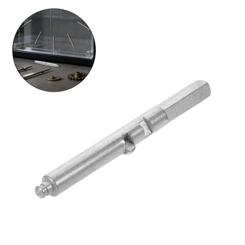 Clock Winding Crank Shaft Replacement Part For Wall And Mantel Clocks, Heavy Duty Metal Construction With Effortless Winding And No Fuss Timekeeping, Upgraded Mechanism For Antique And Grandfather Clocks, silver metal replacement shaft