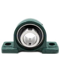 UCP208 pillow block bearing with green cast iron housing and steel insert for heavy-duty machinery
