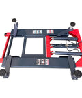 Built like a Tank Heavy Duty Portable Mid Rise Scissor Lift with 6000lbs Capacity Handles Vehicles Effortlessly while Hitting Full 48 Inch Height for Auto Repair from top view.